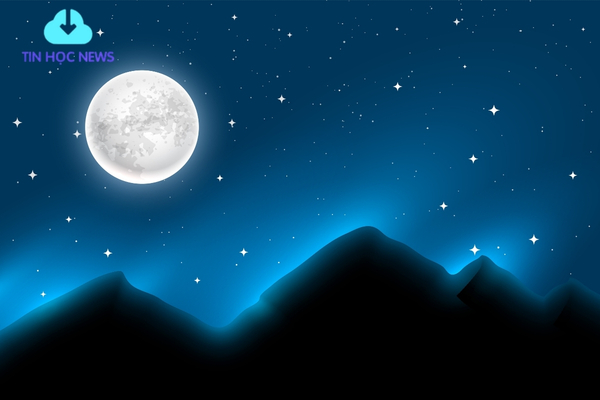 15+ Background Mặt Trăng Vector Đẹp Cho Trang Trí, In Ấn Moon background vector đẹp