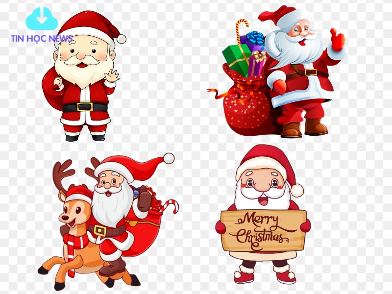 Bộ Sưu Tập 10+ Mẫu Ông Già Noel Vector Đẹp, Mới Nhất Cho Thiết Kế, In Ấn, Trang Trí Giáng Sinh Ông già Noel vector cho photoshop