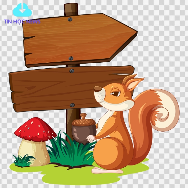 Vector con sóc hướng dẫn