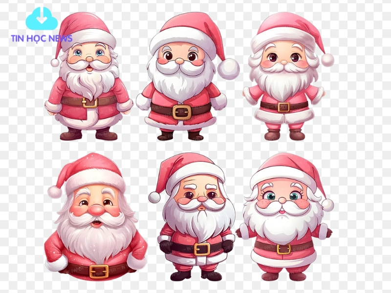 Bộ Sưu Tập 10+ Mẫu Ông Già Noel Vector Đẹp, Mới Nhất Cho Thiết Kế, In Ấn, Trang Trí Giáng Sinh Vector ông già Noel cho thiết kế logo