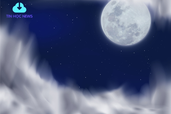 15+ Background Mặt Trăng Vector Đẹp Cho Trang Trí, In Ấn Vector phông nền mặt trăng