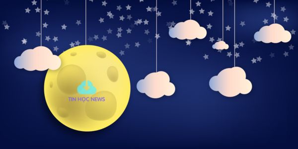 backgroung moon vector cho trang tri