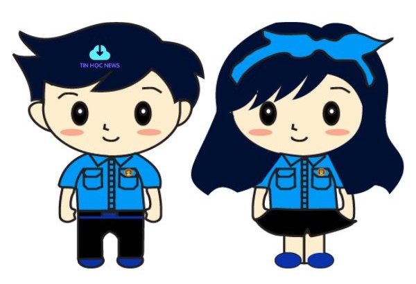 hinh anh doan thanh nien vector chibi