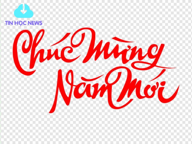 vector chữ chúc mừng năm mới