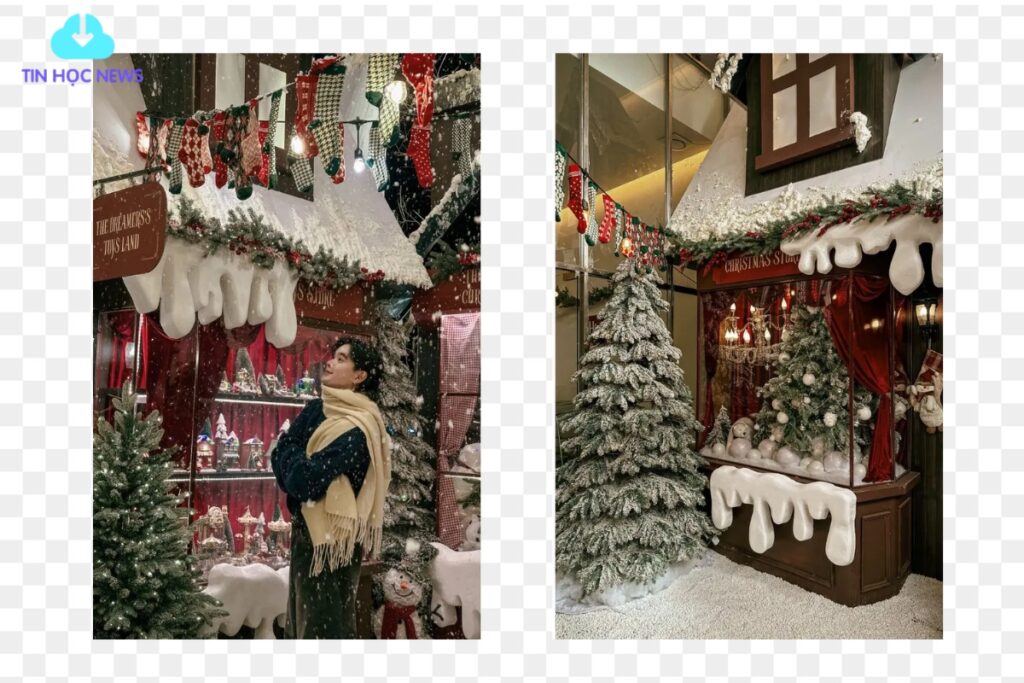 Backdrop giáng sinh file PNG