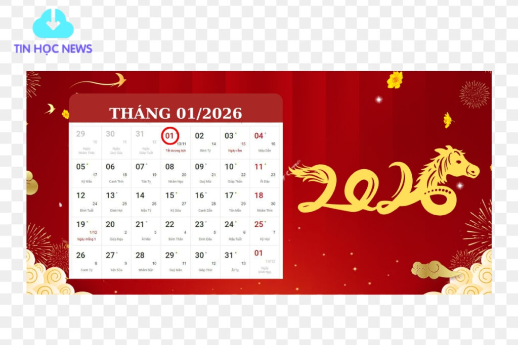 Lịch âm dương 2026 file PNG
