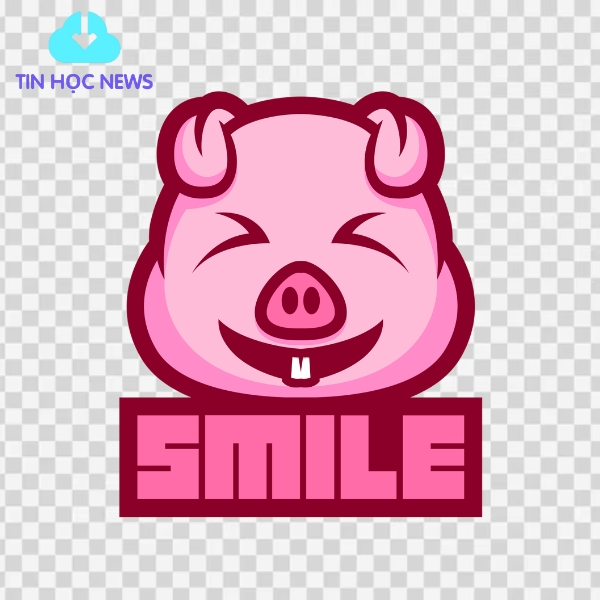 Logo heo con cười