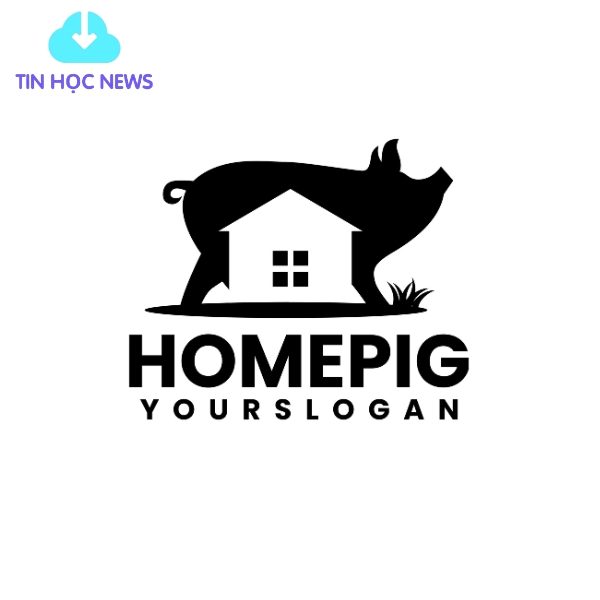 Logo homepig vector