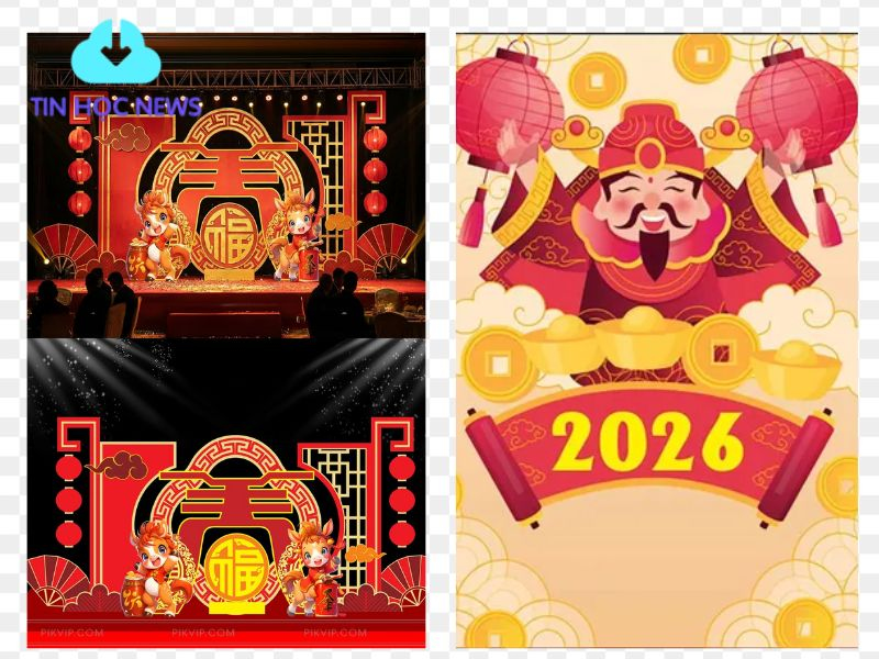 Bộ Sưu Tập Background Tết Vector - Phông Nền Tết Đẹp Chào Mừng Tết Nguyên Đán Mẫu poster tết nguyên đán đẹp