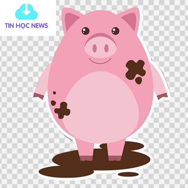 Sticker con heo đẹp