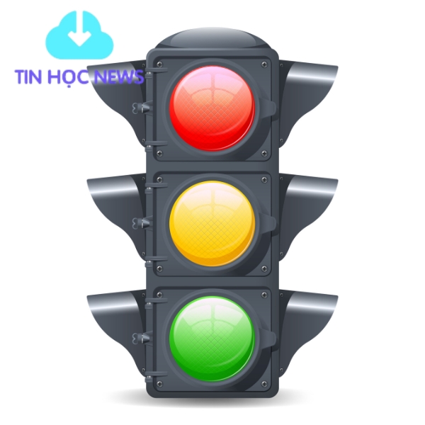 Vector đèn giao thông chất lượng