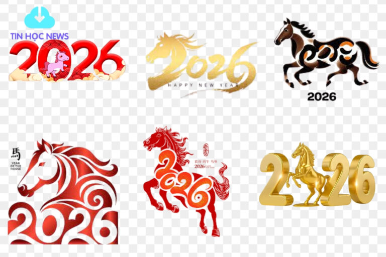 Vector năm 2026 năm Bính Ngọ