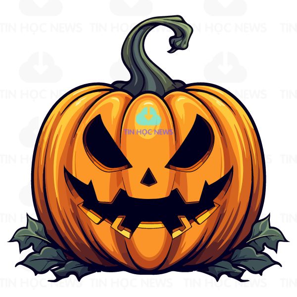 hinh bi ngo halloween vector cho trang tri