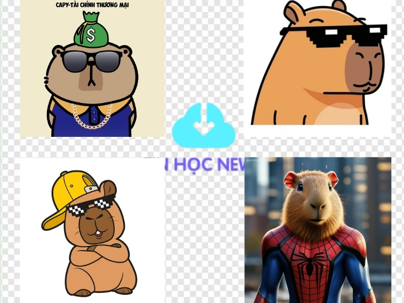 Avatar con Capybara ngầu cá tính