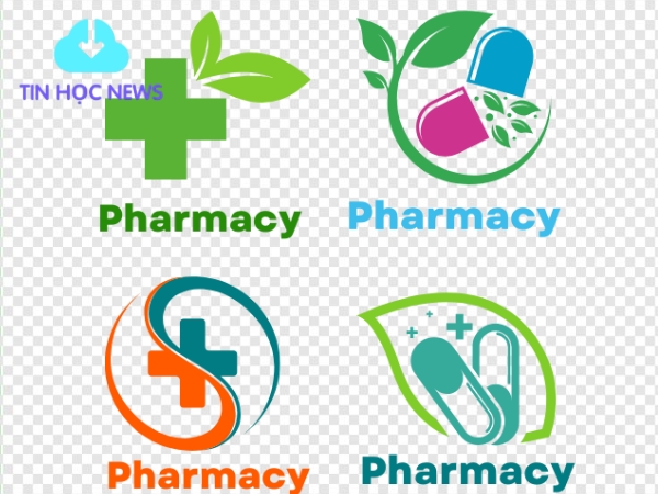 Logo nhà thuốc vector