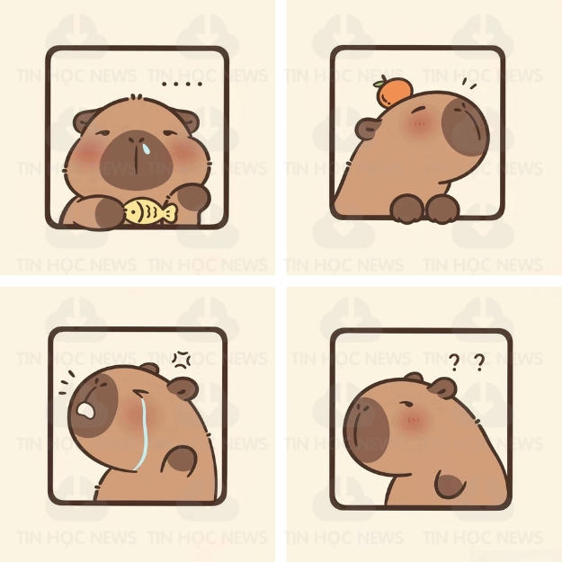 anh avatar capybara cute