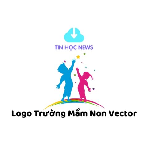 logo truong mam non vector