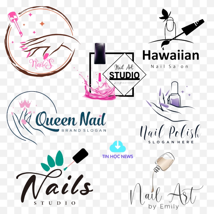 Download nails logo design vector 