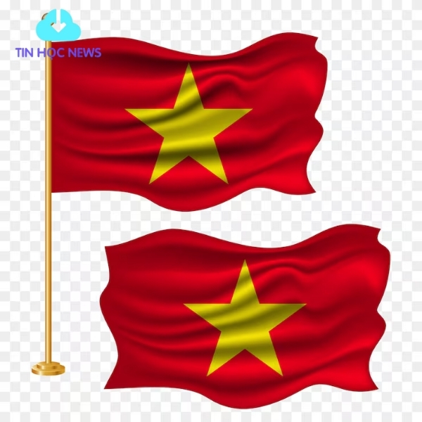 Tải Lá Cờ Việt Nam Vector Đẹp Miễn Phí AI, SVG, PSD, PNG Cờ VN tung bay vector file PNG