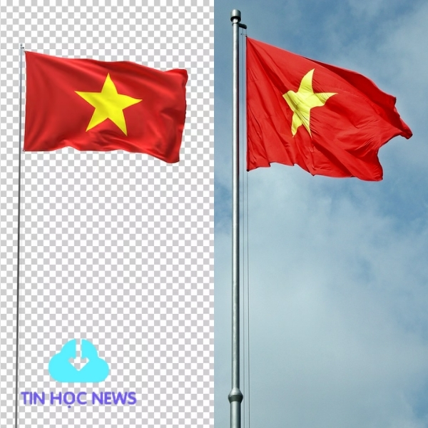 Tải Lá Cờ Việt Nam Vector Đẹp Miễn Phí AI, SVG, PSD, PNG Lá cờ Việt Nam tung bay vector