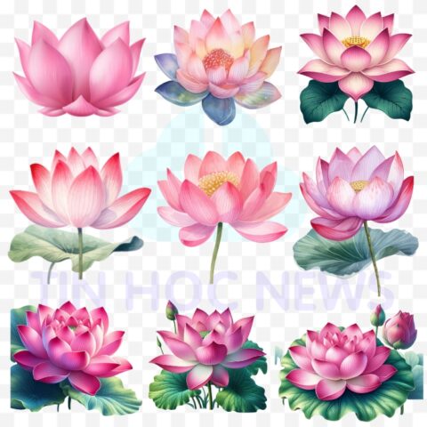 Tải Miễn Phí Hoa Sen Vector Đẹp File PNG, AI, SVG, EPS