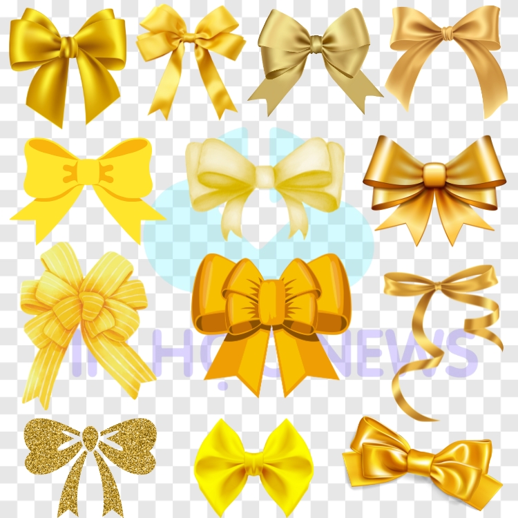 Tải Nơ Vector, Nơ Ruy Băng PNG, Icon Và Logo Nơ Miễn Phí Mẫu nơ vàng PNG đẹp cho trang trí