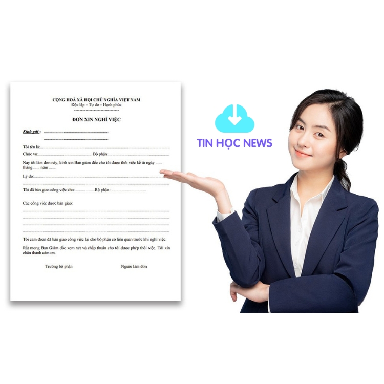 Mẫu Đơn Xin Nghỉ Việc, Thôi Việc, Từ Chức Mới Nhất