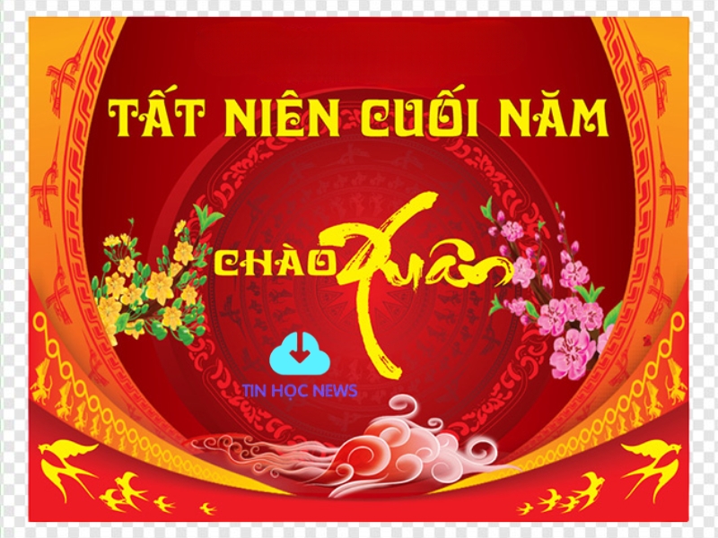 Backdrop tất niên phong cách truyền thống