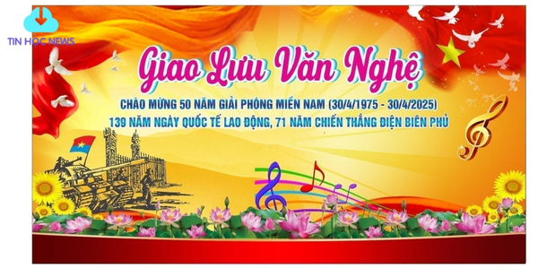 Tải Phông Nền, Background Văn Nghệ Vector Miễn Phí Background văn nghệ vector 30_4- 1_5