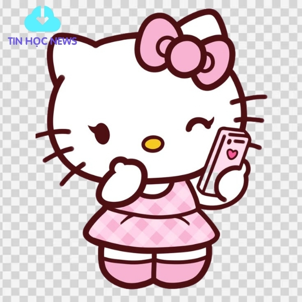 Hello Kitty Vector PNG Dễ Thương