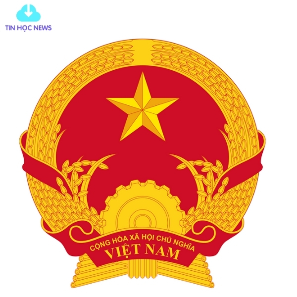 Logo quốc huy Việt Nam vector​