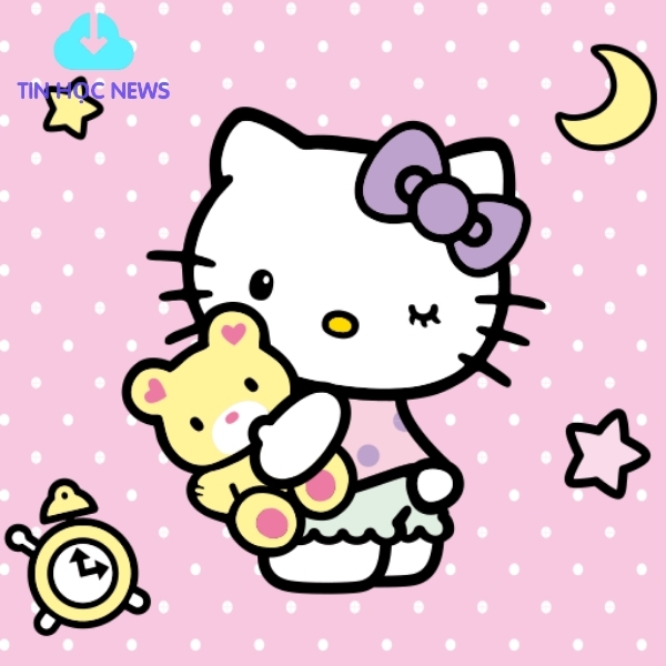 Mèo Hello Kitty Vector Đẹp Đáng Iu
