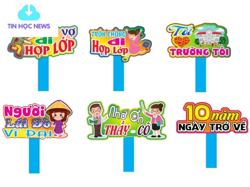 Hashtag Cầm Tay Họp Lớp Vector