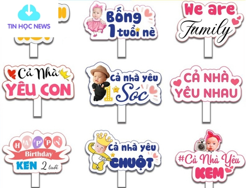 Hashtag Cầm Tay Thôi Nôi Vector