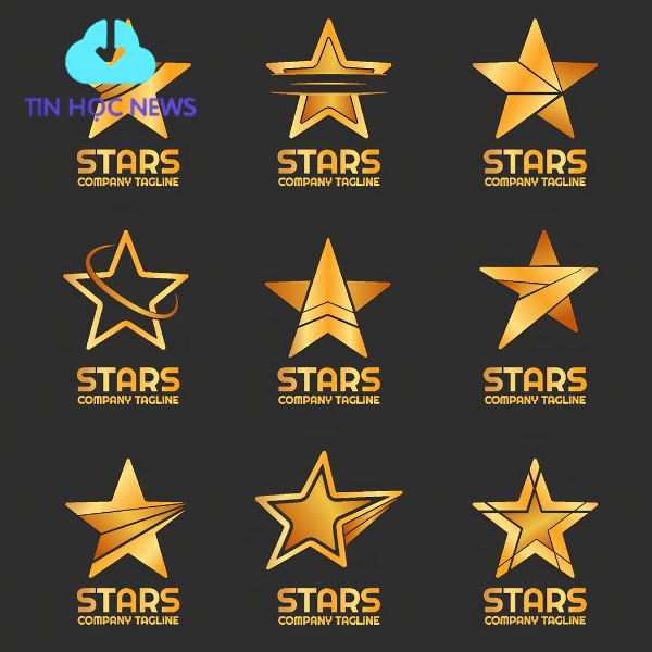 Tải Ngôi Sao Vector Miễn Phí Đẹp, AI, SVG, PNG Mới Nhất Logo stars company đẹp