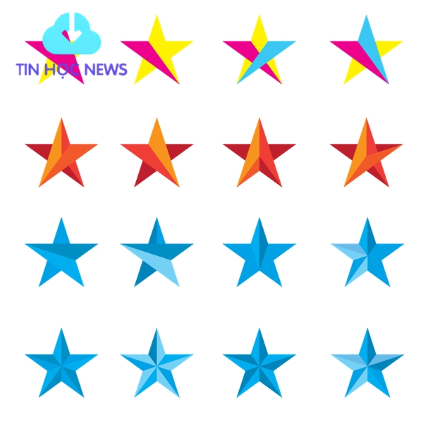 Tải Ngôi Sao Vector Miễn Phí Đẹp, AI, SVG, PNG Mới Nhất Vector ngôi sao 5 cánh