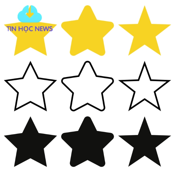Tải Ngôi Sao Vector Miễn Phí Đẹp, AI, SVG, PNG Mới Nhất Vector ngôi sao